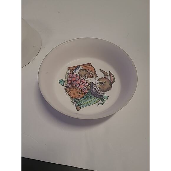 Oneida Deluxe Melamine Peter Rabbit Vintage Children’s 6" (2) Bowls #3243 - Picture 6 of 7